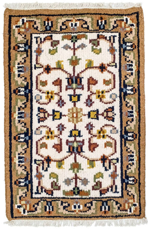 Orientteppich 90 x 60 cm - beige