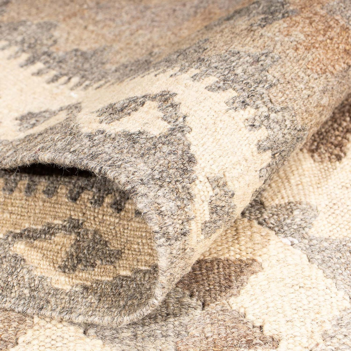 Kelim Teppich - Trendy 205 x 151 cm - beige