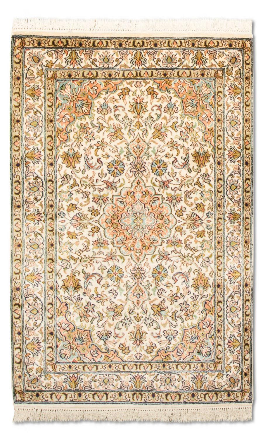 Seidenteppich - Kaschmir Seide 95 x 62 cm Fußmatte