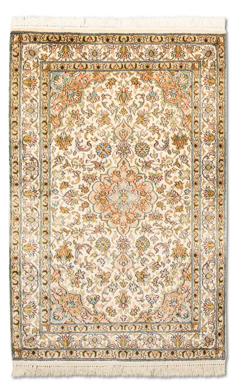 Seidenteppich - Kaschmir Seide 95 x 62 cm Fußmatte