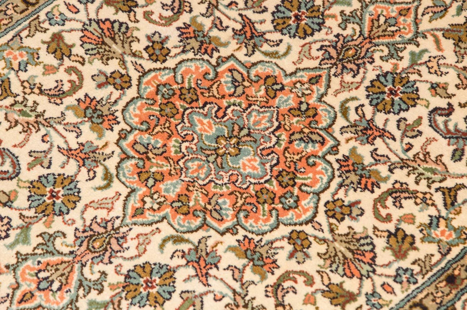 Seidenteppich - Kaschmir Seide 95 x 62 cm Fußmatte