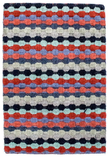 Wollteppich 90 x 60 cm Fußmatte
