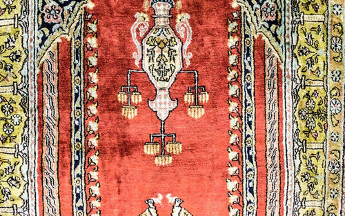 Seidenteppich - Kayseri 137 x 77 cm Teppichbrücke