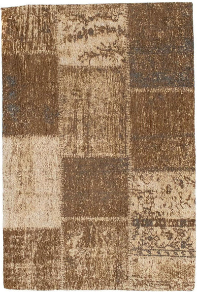 Patchwork Teppich 61x93cm - Wollteppich