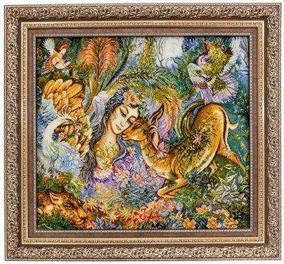 Bild-Teppich 90x95cm - Orientteppich