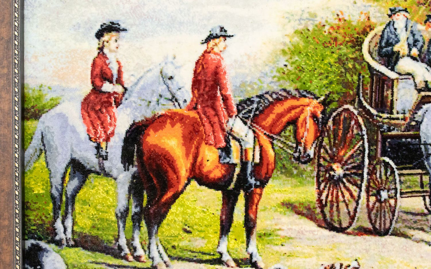 Bild-Teppich 98x78cm - Orientteppich