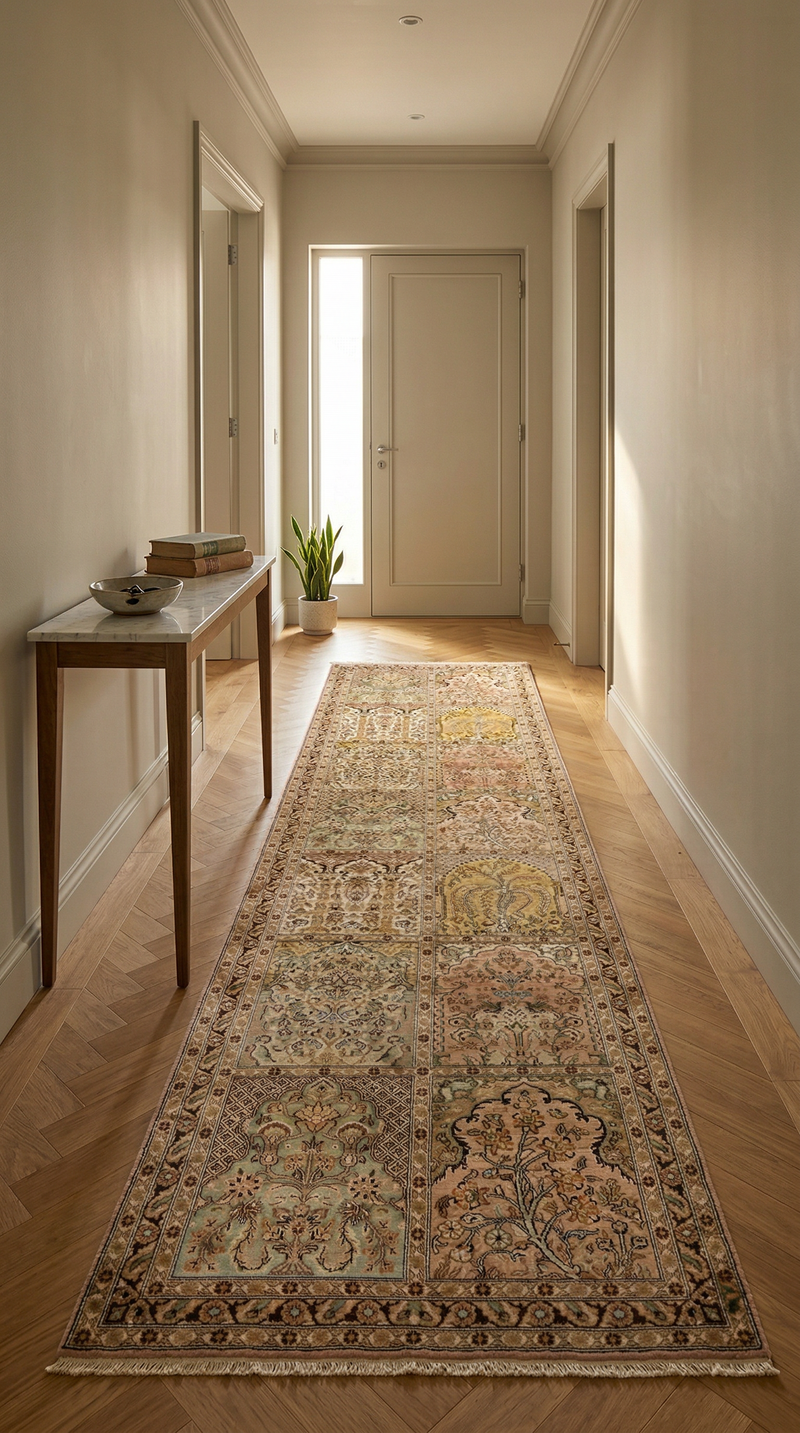 Kaschmir Seide Teppich 316x77cm - Orientteppich