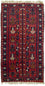 Belutsch Teppich 130 x 74 cm - rot