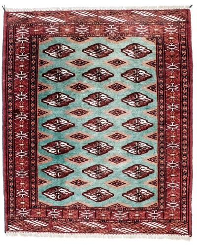 Turkaman Teppich 100x124cm - Orientteppich
