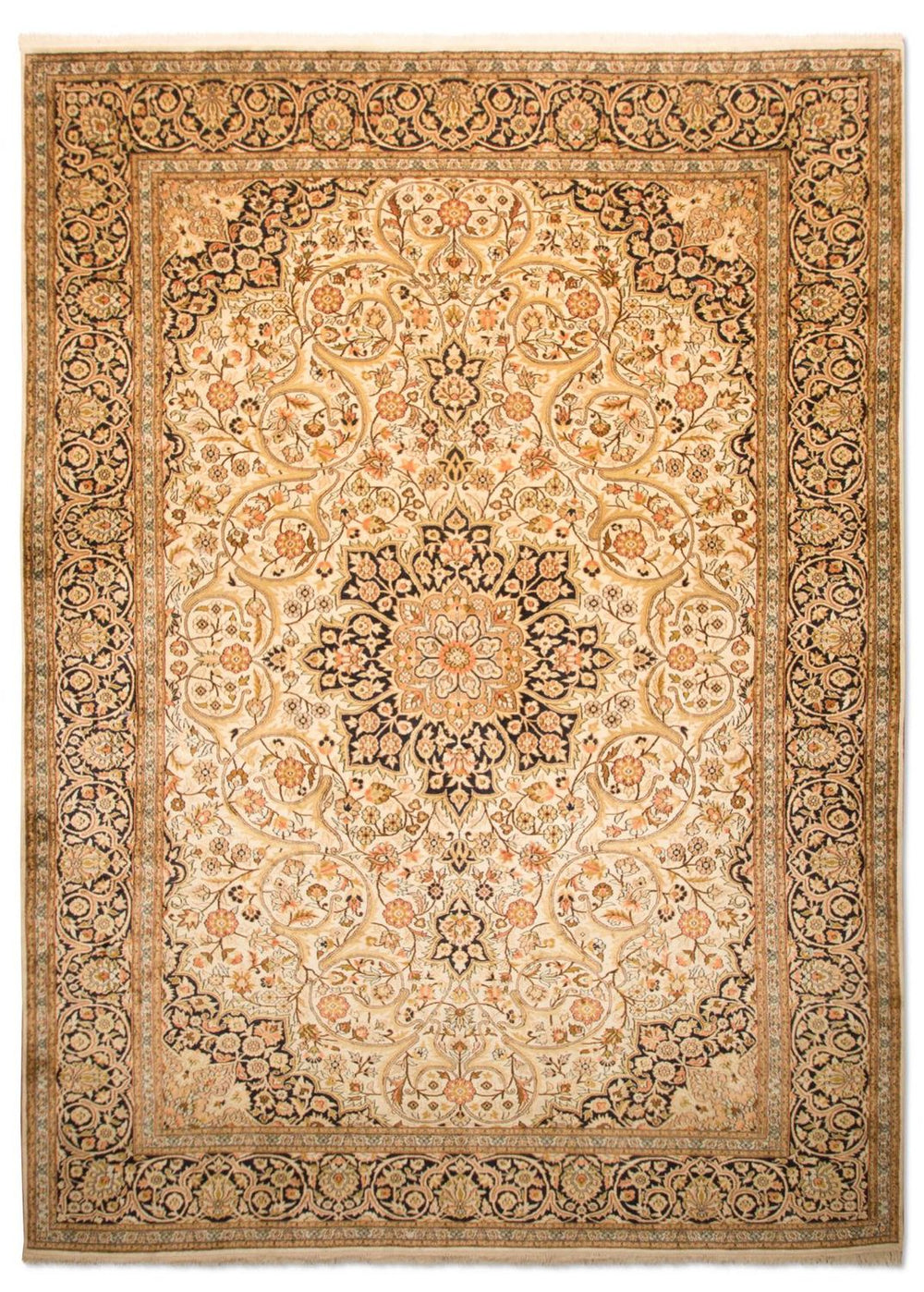Seidenteppich - Kaschmir Seide 342 x 234 cm Wohnzimmer Teppich