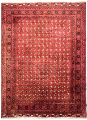 Afghan Teppich - Buchara 390 x 297 cm - rot