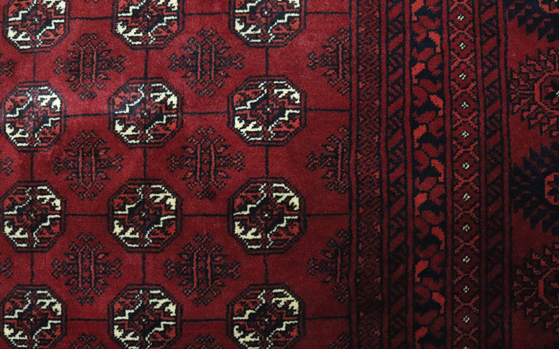 Afghan Teppich - Buchara 390 x 297 cm - rot