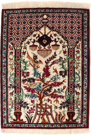 Seidenteppich - Ghom Seide - Premium 77 x 57 cm Fußmatte