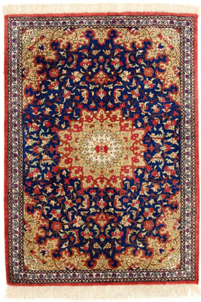 Seidenteppich - Ghom Seide - Premium 75 x 56 cm Fußmatte