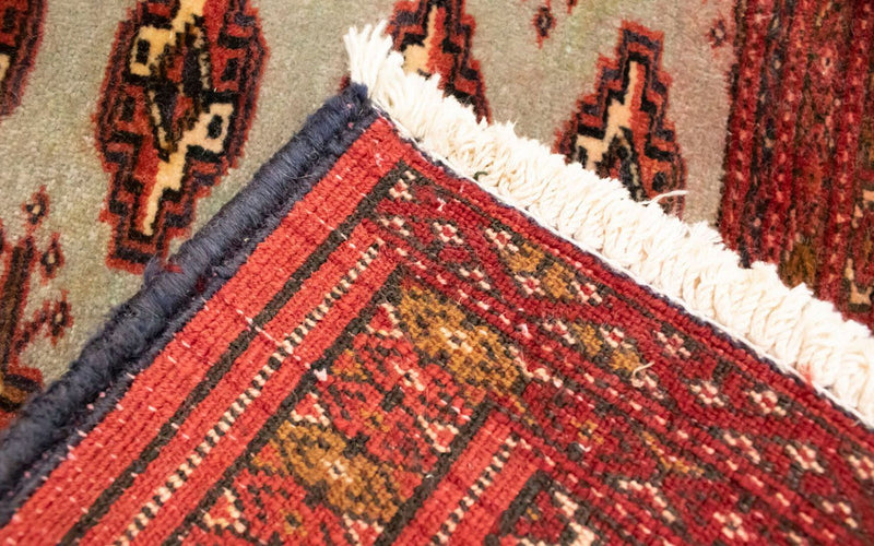 Turkaman Teppich 100 x 50 cm - rot