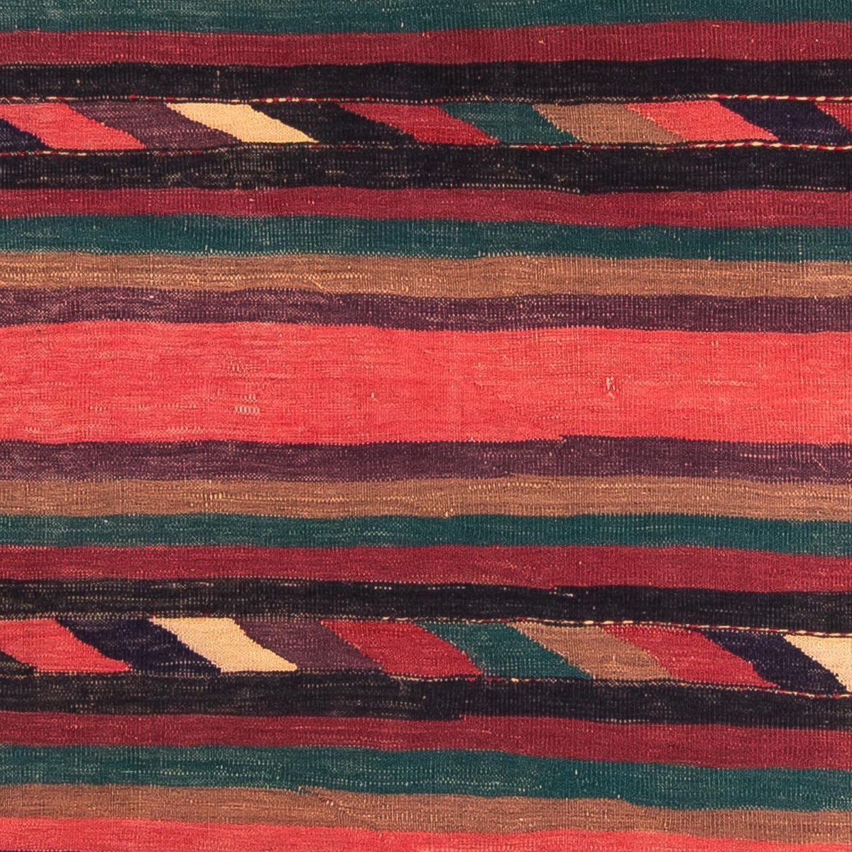 Kelim Teppich - Old 195 x 160 cm - mehrfarbig