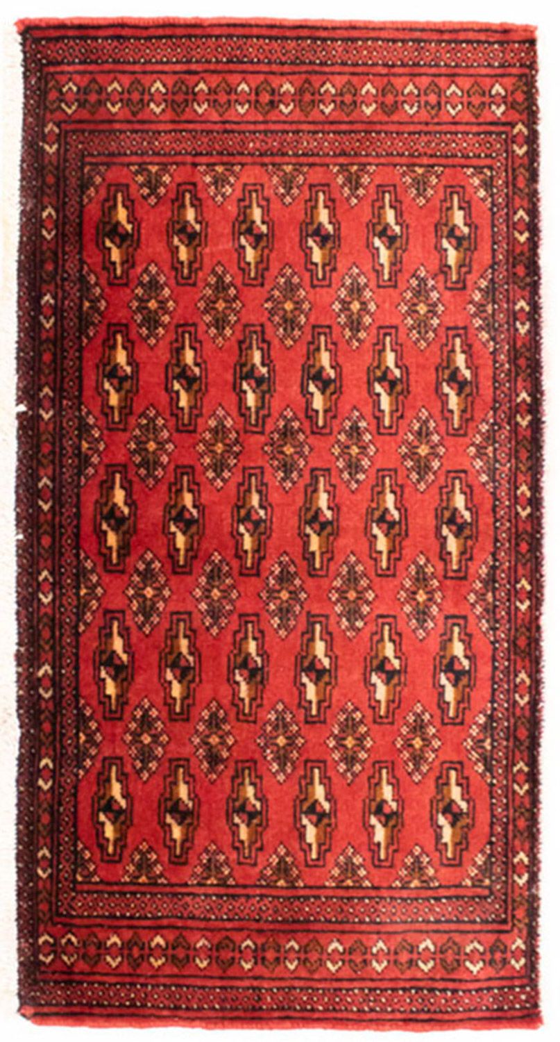Turkaman Teppich 100 x 50 cm - rot