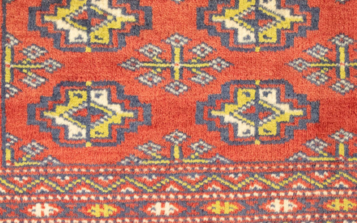Turkaman Teppich 100 x 50 cm - rot