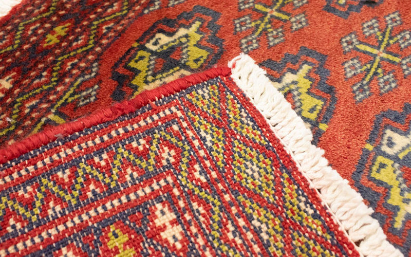 Turkaman Teppich 100 x 50 cm - rot