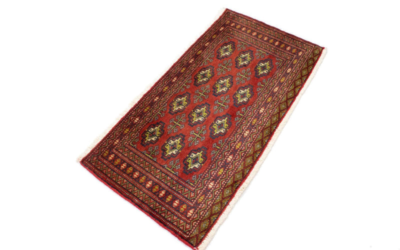 Turkaman Teppich 100 x 50 cm - rot