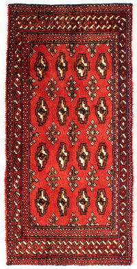 Turkaman Teppich 100 x 50 cm - rot