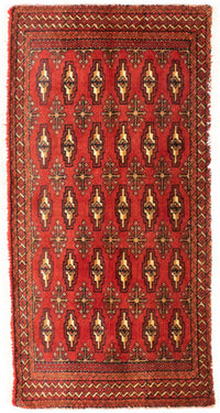 Turkaman Teppich 100 x 50 cm - rot