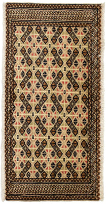 Turkaman Teppich 100 x 50 cm - beige