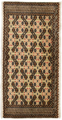 Turkaman Teppich 100 x 50 cm - beige