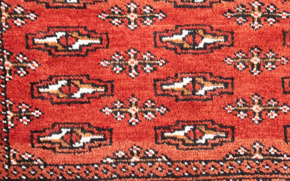 Turkaman Teppich 100 x 50 cm - rot