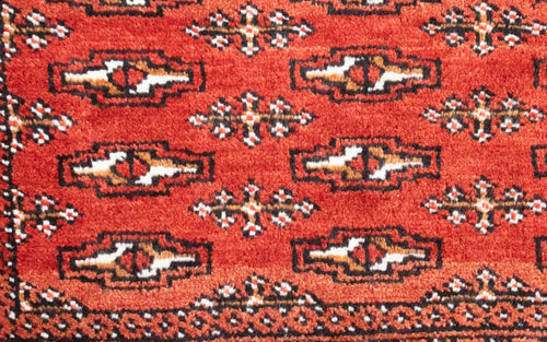 Turkaman Teppich 100 x 50 cm - rot