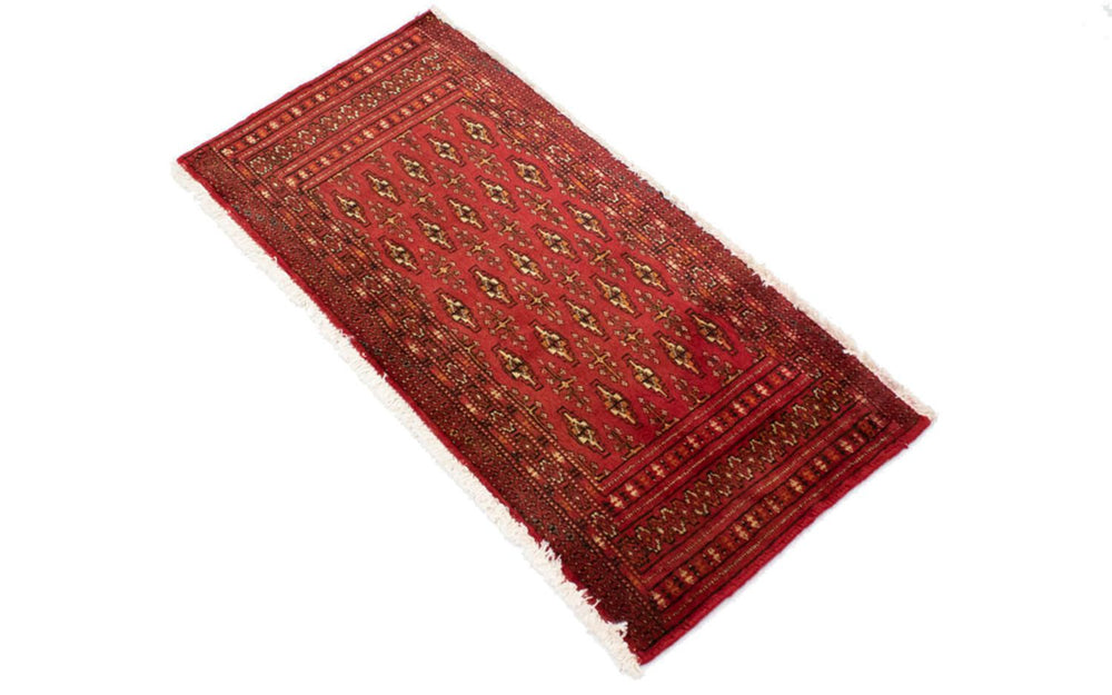 Turkaman Teppich 100 x 50 cm - rot