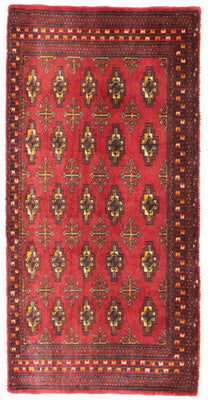 Turkaman Teppich 100 x 50 cm - rot