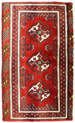 Turkaman Teppich 100 x 50 cm - rot