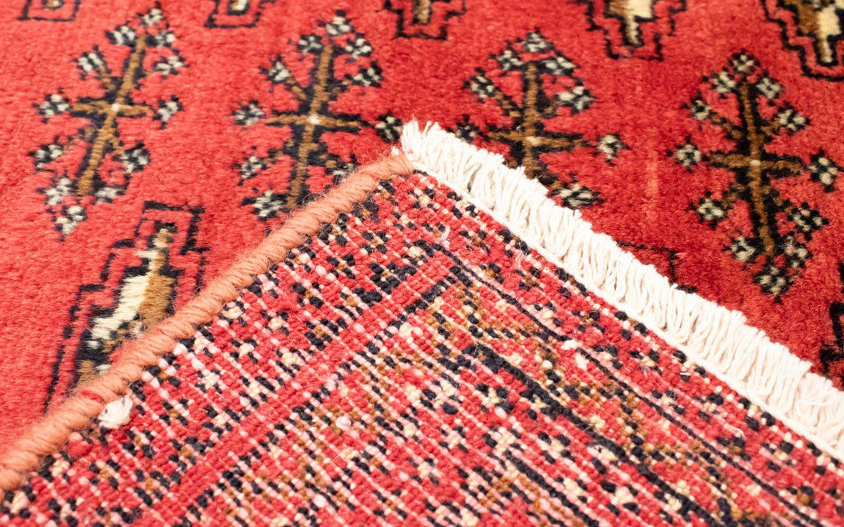 Turkaman Teppich 100 x 50 cm - rot
