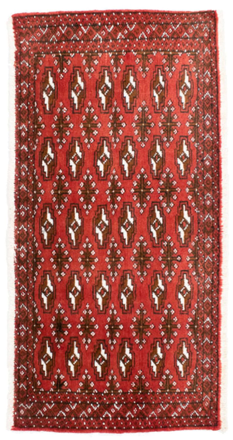 Turkaman Teppich 100 x 50 cm - rot