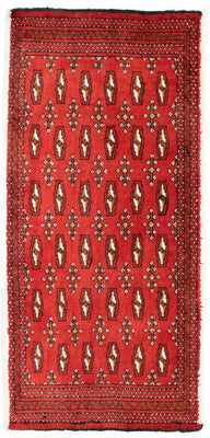 Turkaman Teppich 100 x 50 cm - rot