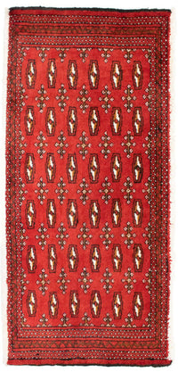 Turkaman Teppich 100 x 50 cm - rot