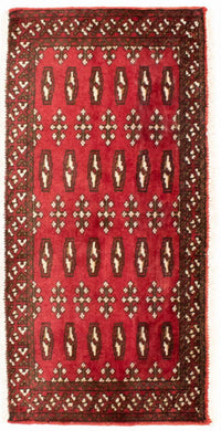 Turkaman Teppich 100 x 50 cm - rot