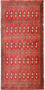 Turkaman Teppich 130 x 60 cm - rot