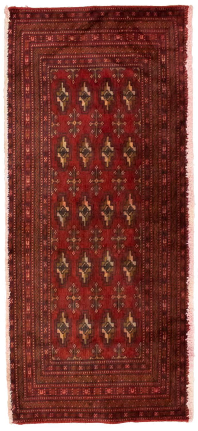 Turkaman Teppich 130 x 60 cm - rot