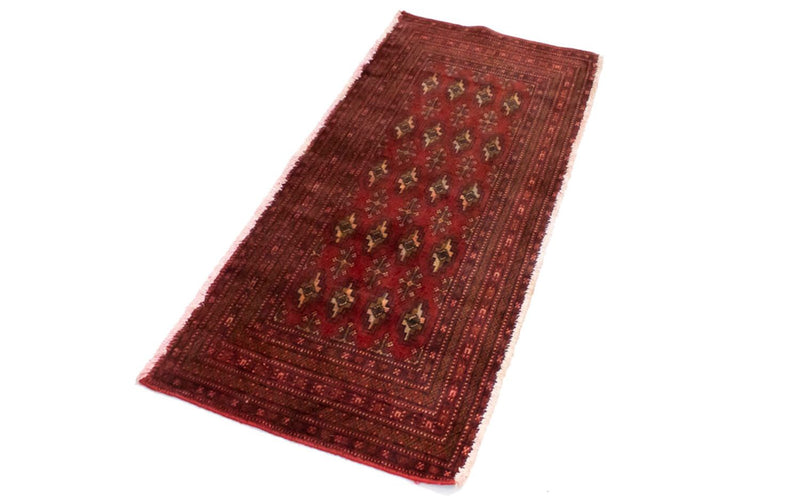 Turkaman Teppich 130 x 60 cm - rot