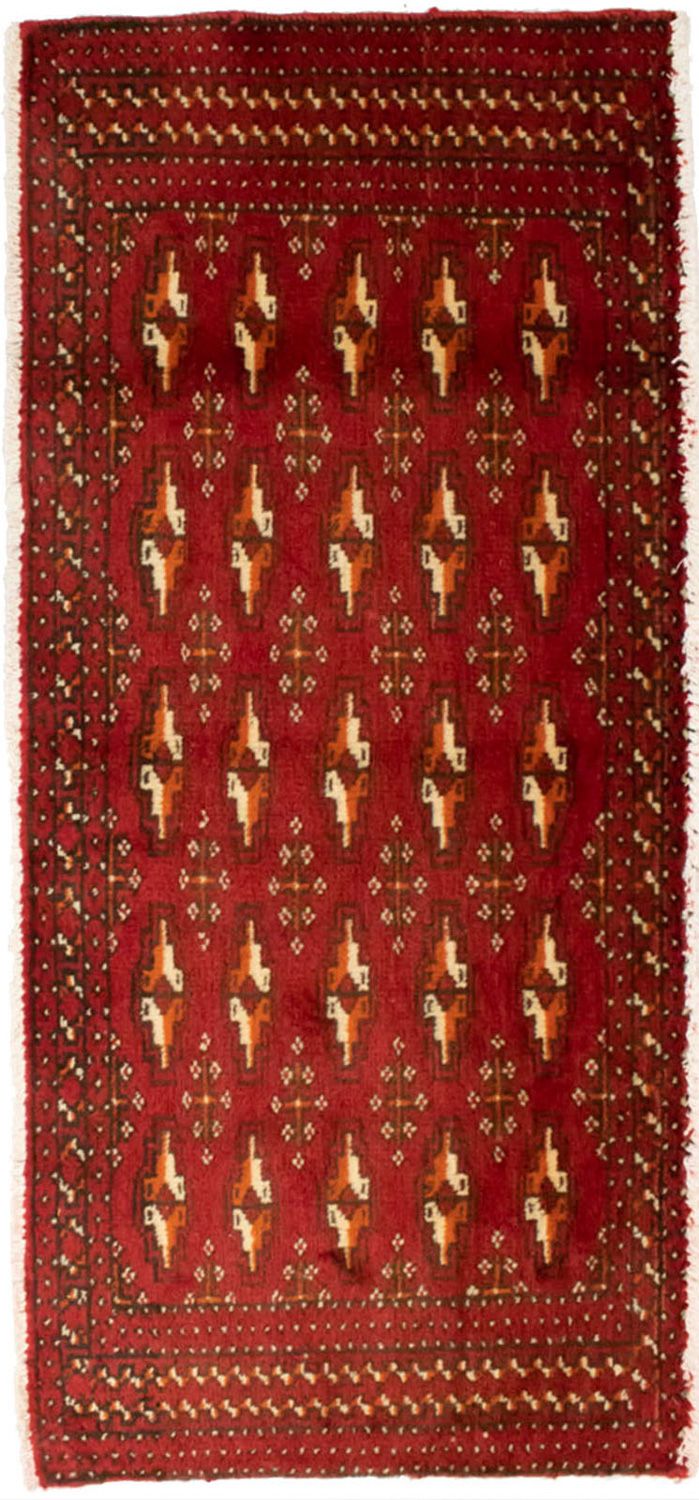 Turkaman Teppich 130 x 60 cm - rot