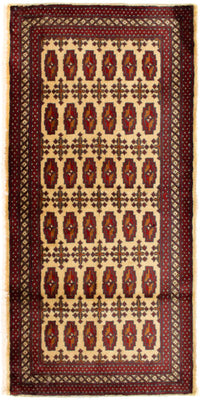 Turkaman Teppich 130 x 60 cm - beige