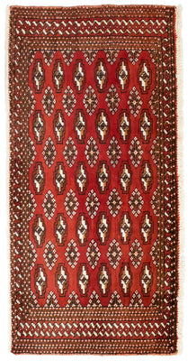 Turkaman Teppich 130 x 60 cm - rot