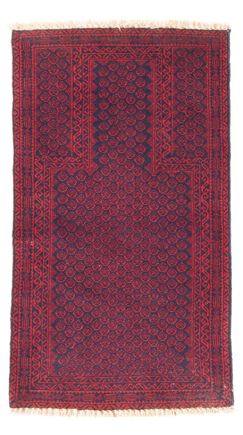 Belutsch Teppich - Gebetsteppich - 140 x 76 cm - blau