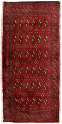 Turkaman Teppich 130 x 60 cm - rot