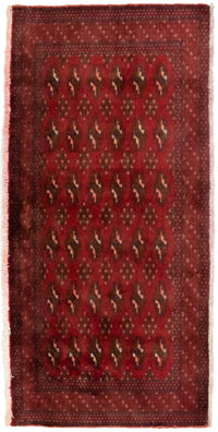 Turkaman Teppich 130 x 60 cm - rot