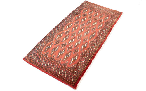 Turkaman Teppich 130 x 60 cm - hellrot