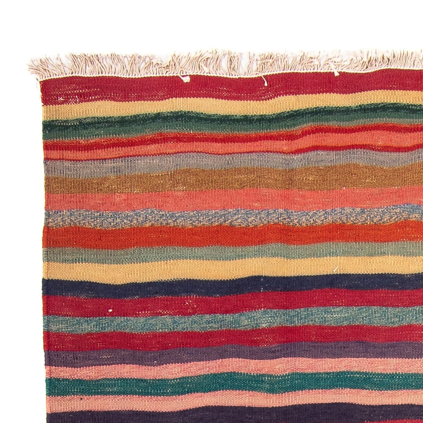 Kelim Teppich - Old 190 x 145 cm - mehrfarbig
