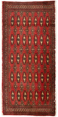 Turkaman Teppich 130 x 60 cm - rot